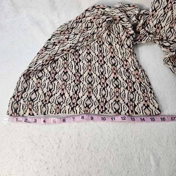 BRANDY MELVILLE Black Beige Palazzo Wide Leg Pant One Size Pink - Picture 7 of 7